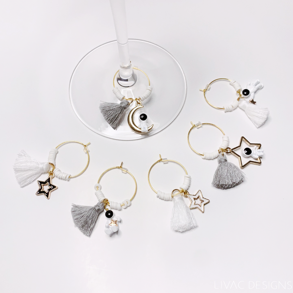 Wine glass charm - Astronaut collection