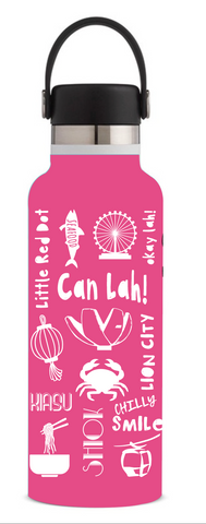 Thermo Flask - Singapore Can Lah! collection - Pink