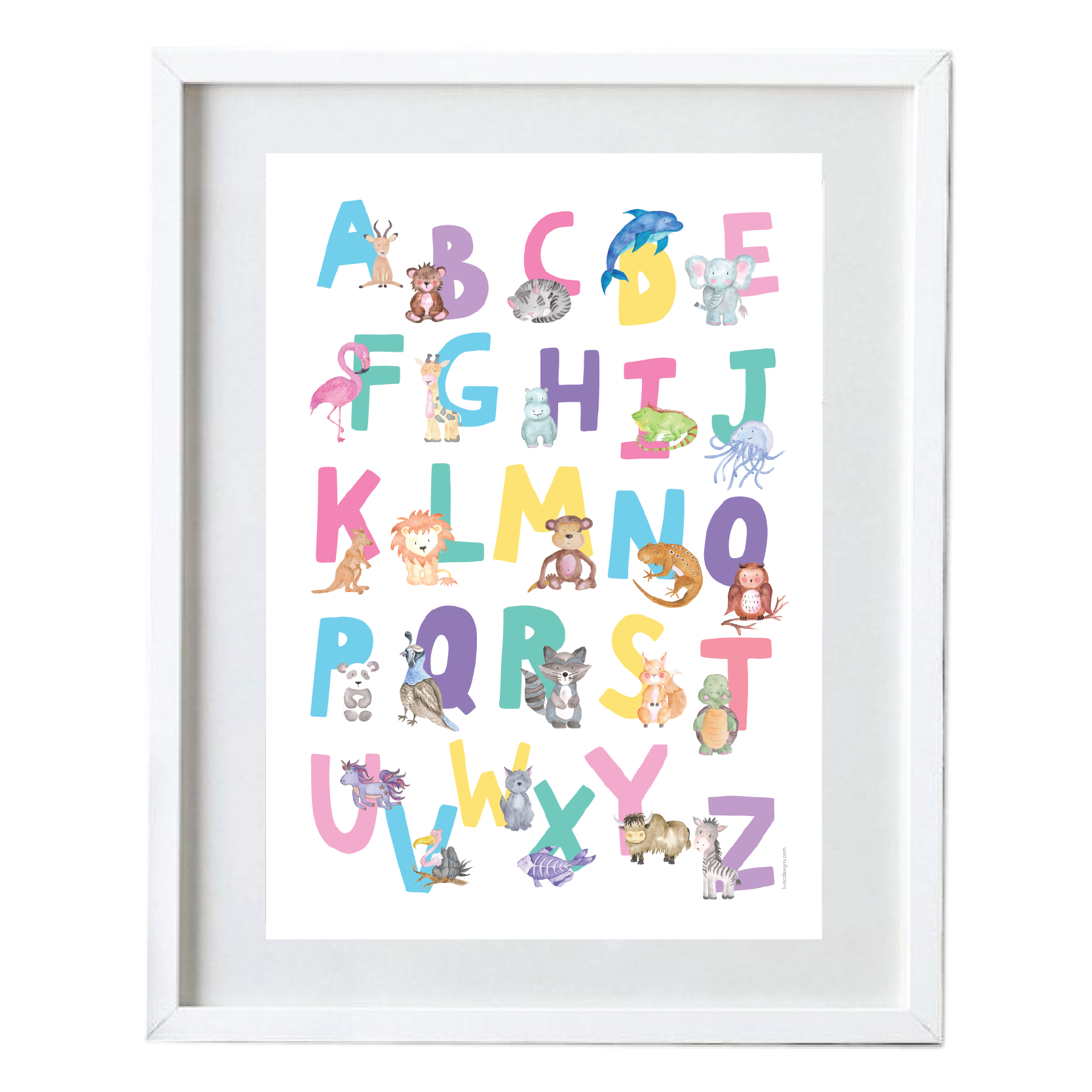 Cute Animals ABC - Poster