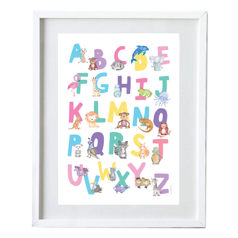 Cute Animals ABC - Poster