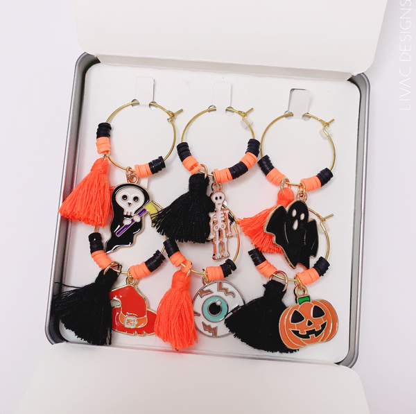 wine charms - halloween collection