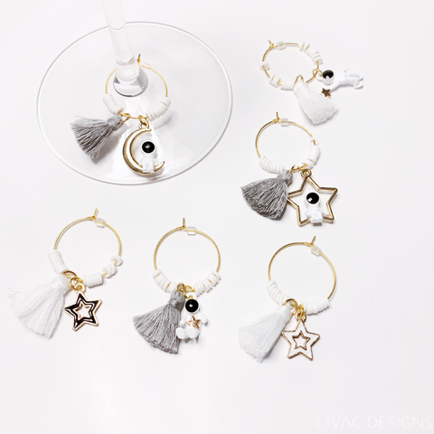 Wine glass charm - Astronaut collection