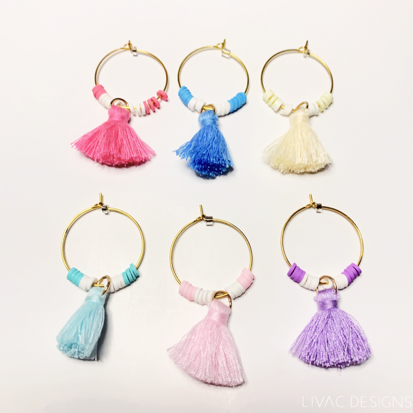 Wine glass charms - Candy collection
