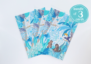 Bundle - Jungle blue - greeting cards