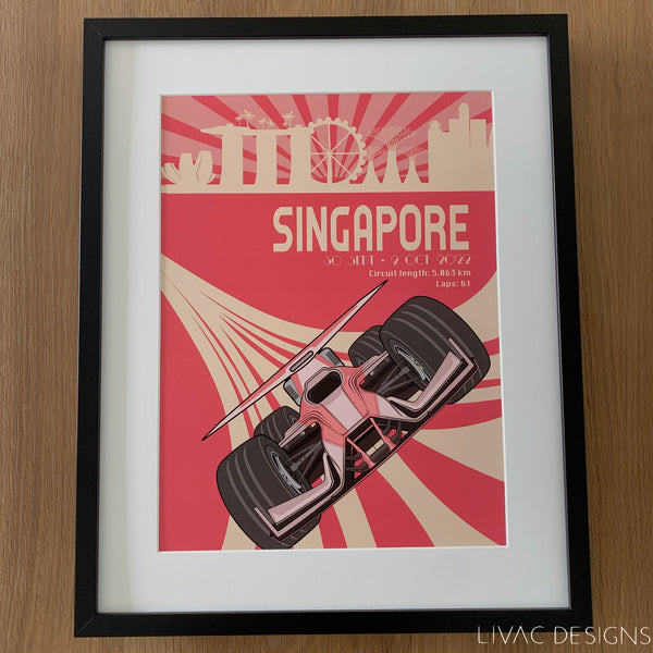 Formula 1 Singapore Poster