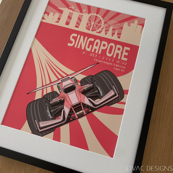 Formula 1 Singapore Poster