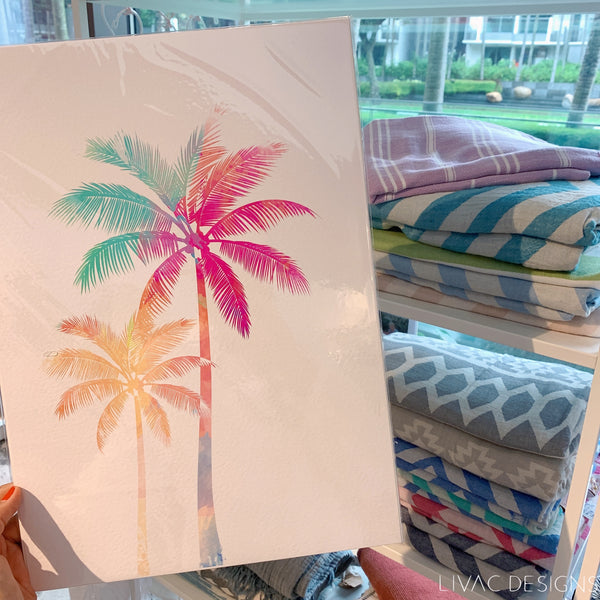 Palm tree poster - watercolor poster