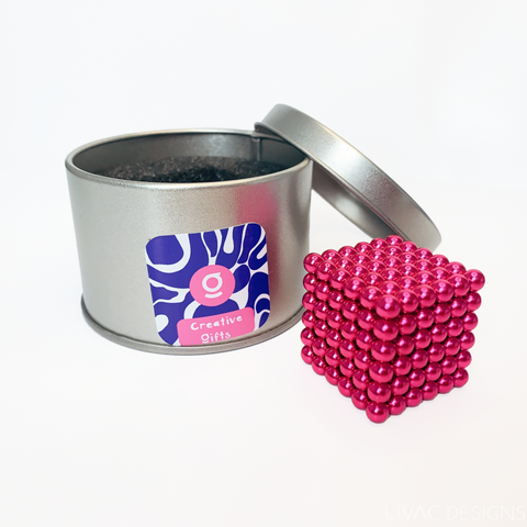 Decompression Creative Toy - Magnetic Cube (pink 5mm)