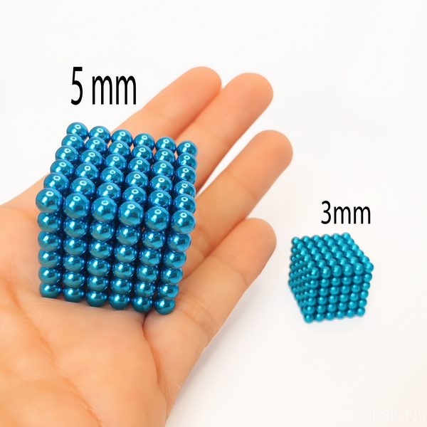 Magnetic Cube - Decompression Creative Toy - (sky blue 3mm)