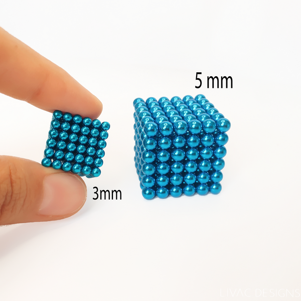 Magnetic Cube - Decompression Creative Toy - (sky blue 3mm)
