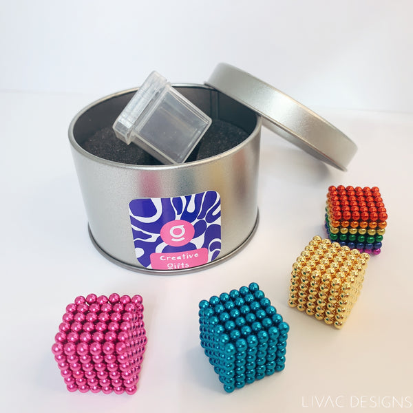 Magnetic Cube - Decompression Creative Toy - (pink 3mm)