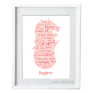 Merlion Personalized Word Art